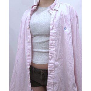 Ralph Lauren Baby Pink and Blue Button-Up Shirt